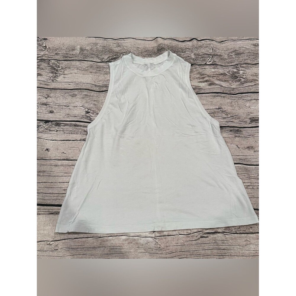 Lululemon Classic White Athletic Tank Top, Fair Condition, Size 10/12